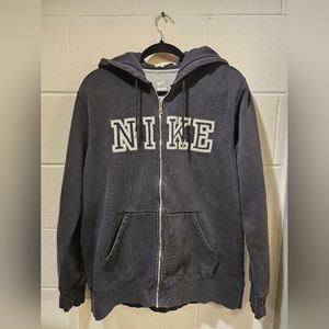 Nike XL stitch logo zip up hoodie